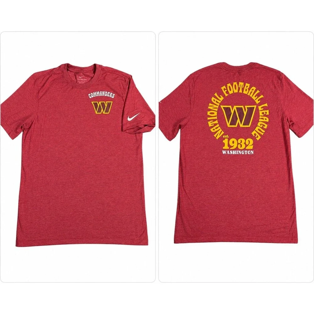 Mens Nike Washington Commanders Short Sleeve T Shirt Medium Red New